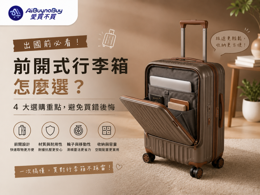 前開式行李箱挑選指南精選圖片