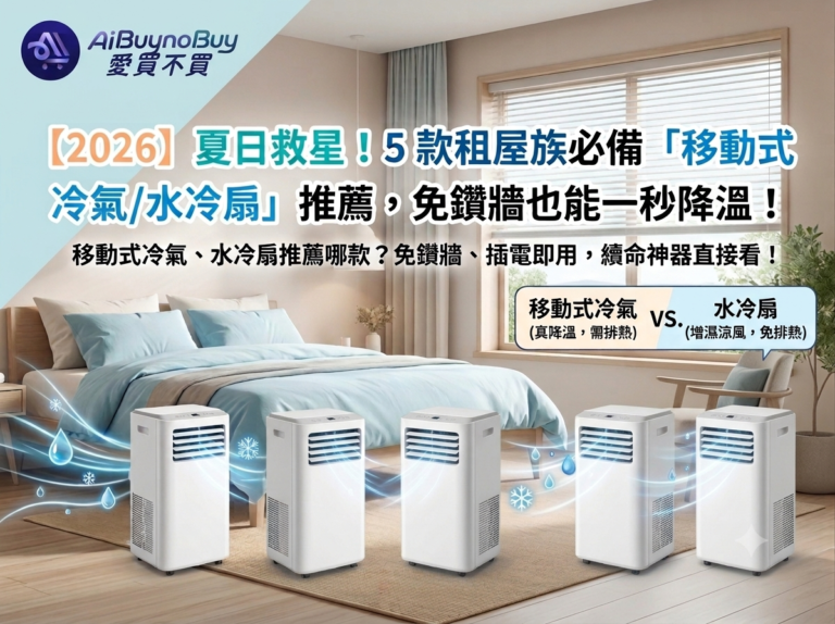租屋族必備移動式冷氣／水冷扇推薦