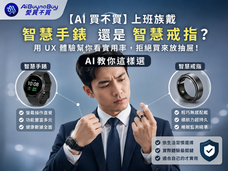 【AI 買不買】上班族戴「智慧手錶」還是「智慧戒指」