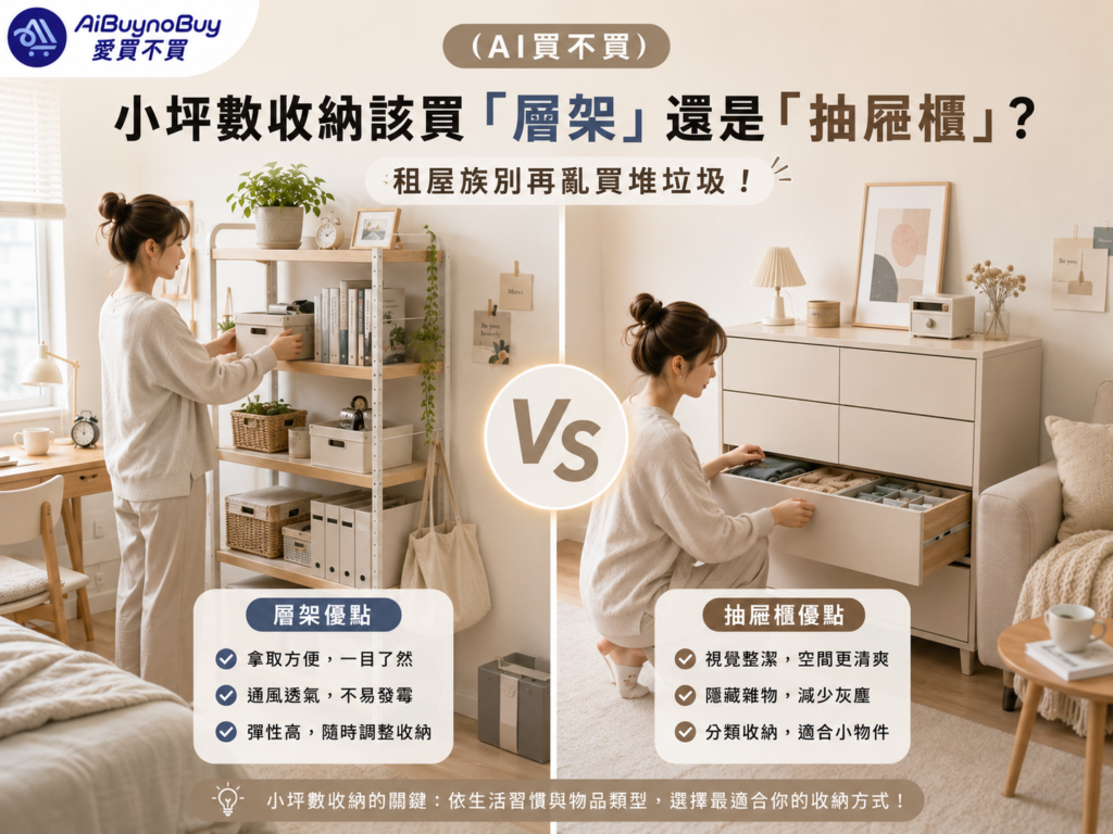 精選圖片_小坪數收納該買「層架」還是「抽屜櫃」
