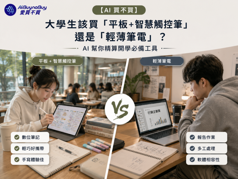 大學生該買「平板 + 智慧觸控筆」還是「輕薄筆電」